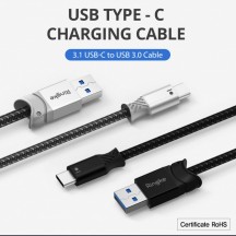 Cablu  Data Cable - USB to Type-C, 1.2m - Black