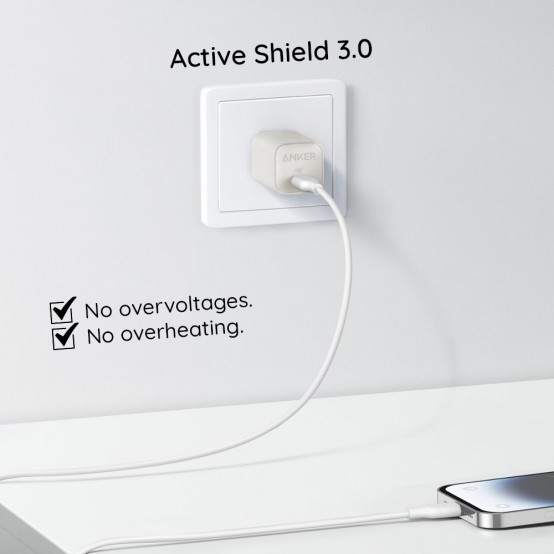 Alimentator  Wall Charger Nano 4  - Type-C, 30W, PowerIQ 3.0 - White A2337G21