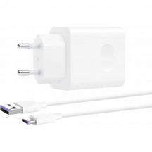 Alimentator Huawei Original Wall Charger, 4A, 40W, Super Fast Charge  with USB Type-C Cable (AP71) - White (Bulk Packing) HW-10