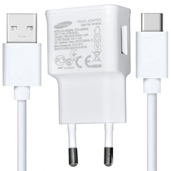 Alimentator Samsung Original Wall Charger, 1.55A  with USB Type-C (EP-DN930CWE) - White (Bulk Packing) EP-TA50EWE