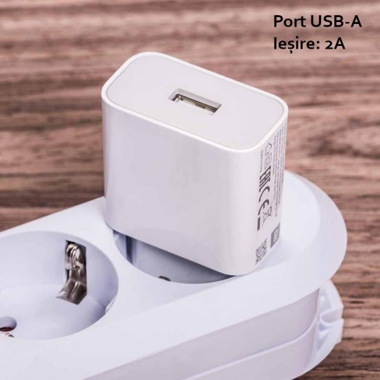Alimentator  Wall Charger  - USB Fast Charging, 2A - White (Bulk Packing) MDY-09-EW