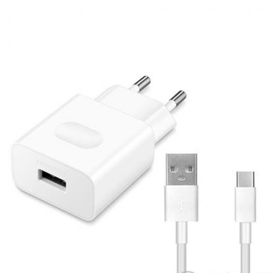Alimentator Huawei Original Wall Charger, 2A  with USB Type-C Cable (AP51) - White (Bulk Packing) HW-090200EH0