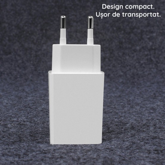 Alimentator  Wall Charger  - USB, Fast Charging 22.5W - White (Bulk Packing) MDY-11-EP