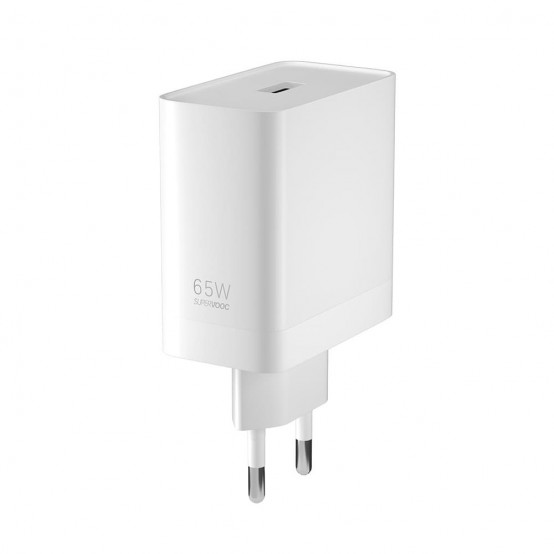 Alimentator  Original Wall Charger  - SuperVOOC USB-A 65W, 6.5A - White (Blister Packing) VCA7JFEH