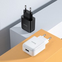 Alimentator Hoco Wall Charger Vigour  - USB-A, 10W, 2.1A - White N2