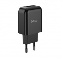 Alimentator Hoco Wall Charger Vigour  - USB-A, 10W, 2.1A with Cable USB-A to Lightning, 1m - Black N2