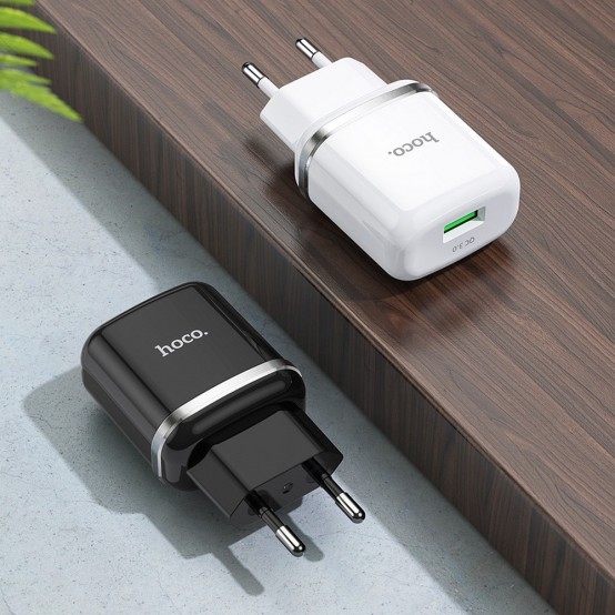 Alimentator Hoco Wall Charger Special  - USB-A, QC 3.0, 18W, 3A - Black N3
