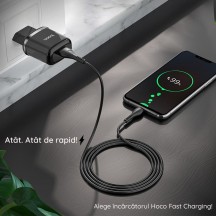 Alimentator Hoco Wall Charger Victorious  - USB Type-C, QC 3.0, PD 20W, 3.0A - Black N24