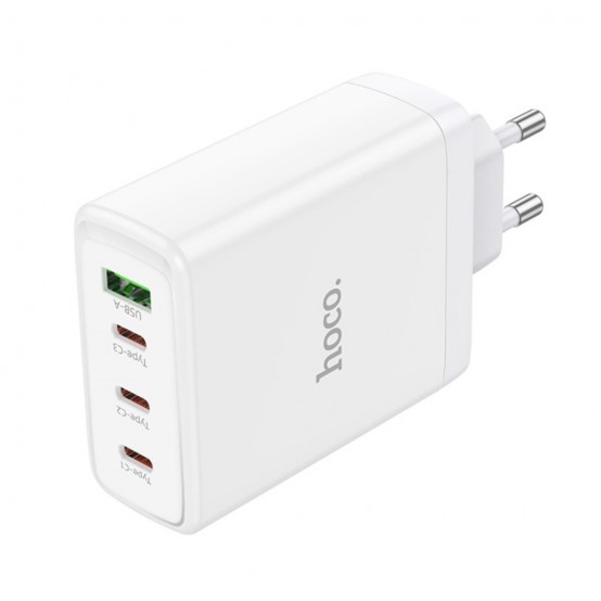 Alimentator Hoco Wall Charger Leader  - USB, 3x Type-C, Fast Charging, 100W - White N31