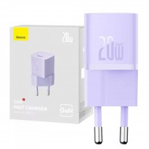 Alimentator Baseus Wall Charger  - GaN, Type-C, Fast Charging, 20W - Purple CCGN050105