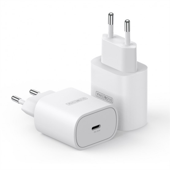 Alimentator  Wall Charger  - Type-C Fast Charging for iPhone, Samsung / iPad, 25W - White T6