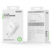 Alimentator  Wall Charger  - Type-C Fast Charging for iPhone, Samsung / iPad, 25W - White T6