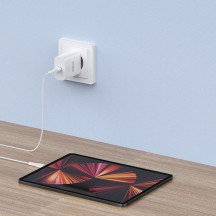 Alimentator  Wall Charger  - Type-C Fast Charging for iPhone / iPad, 20W - White T3