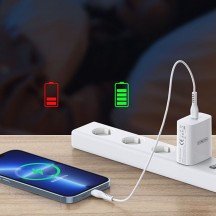 Alimentator  Wall Charger  - Type-C Fast Charging for iPhone / iPad, 20W - White T3