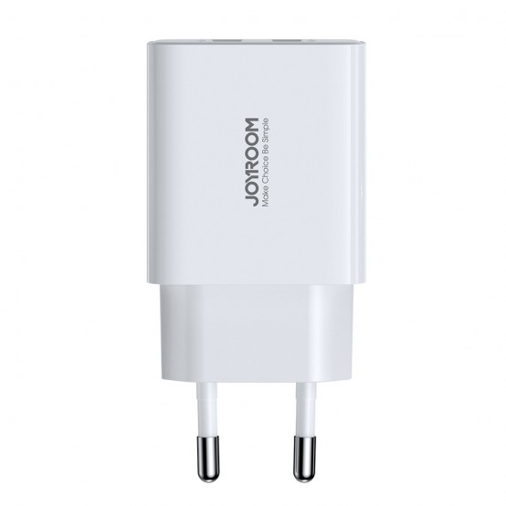 Alimentator JoyRoom Wall Charger  - Dual USB, 2.1A, 10.5W - White JR-TCN04
