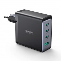 Alimentator JoyRoom Wall Charger  - GaN, USB, 3x Type-C, Super Fast Charging 100W, with Cable Type-C,  100W, 1.2m - Black JR-TC