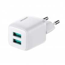 Alimentator JoyRoom Wall Charger  - 2 x USB, Fast Charging, 12W, 2.4A - White L-2A121