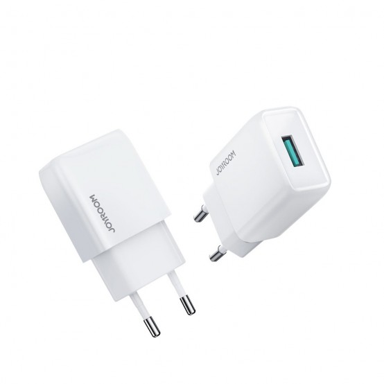Alimentator JoyRoom Wall Charger  - USB, Fast Charging 2.1A, 10W - White L-1A101