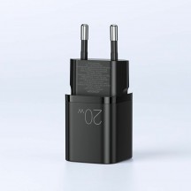 Alimentator JoyRoom Wall Charger  - Type-C PD20W, USB QC3.0, Fast Charging - Black L-QP207