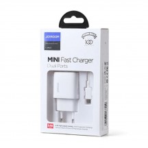 Alimentator JoyRoom Wall Charger  - 2x USB, 12W, 2.4A, with Cable Micro-USB - White L-2A123