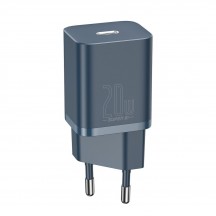 Alimentator Baseus Wall Charger Super Si  - USB-C, PD, 20W with Cable Type-C to Lightning - Blue TZCCSUP-B03