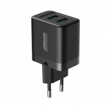 Alimentator JoyRoom Wall Charger  - Dual USB, EU Plug, Quick Charge, 2.4A, 12W - Black JR-TCN01