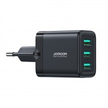 Alimentator JoyRoom Wall Charger  - 3x USB, 3.4A, 17W - Black JR-TCN02