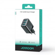 Alimentator JoyRoom Wall Charger  - 3x USB, 3.4A, 17W - Black JR-TCN02