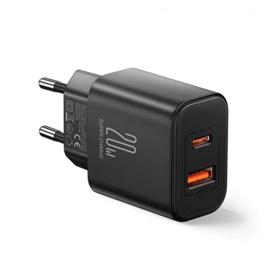 Alimentator JoyRoom Wall Charger  - USB, Type-C, 20W - Black JR-TCF05