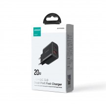 Alimentator JoyRoom Wall Charger  - USB, Type-C, 20W - Black JR-TCF05