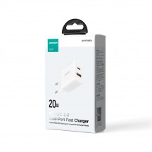 Alimentator JoyRoom Wall Charger  - USB, Type-C, 20W - White JR-TCF05