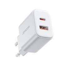 Alimentator JoyRoom Wall Charger  - USB, Type-C, 20W, with Cable Type-C to Lightning, 1m - White JR-TCF05