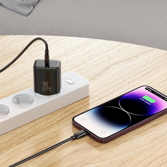 Alimentator JoyRoom Wall Charger  - Type-C, Quick Charge, 20W - White JR-TCF06