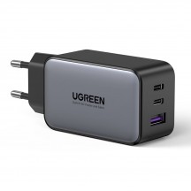 Alimentator Ugreen Wall Charger  - USB-A, QC 3.0, 2x USB-C, PD, GaN 65W, 3.25A - Black 10335