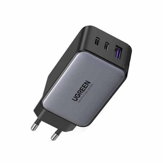 Alimentator Ugreen Wall Charger  - USB-A, QC 3.0, 2x USB-C, PD, GaN 65W, 3.25A - Black 10335