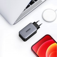 Alimentator Ugreen Wall Charger  - USB-A, QC 3.0, 2x USB-C, PD, GaN 65W, 3.25A - Black 10335