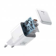 Alimentator USAMS Wall Charger X-ron Series  - Single Port Fast Charging, USB-C PD20W, 3A - White US-CC183