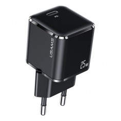 Alimentator USAMS Wall Charger Super Si T42  - PD, Fast Charge, 25W, 3A - Black US-CC140
