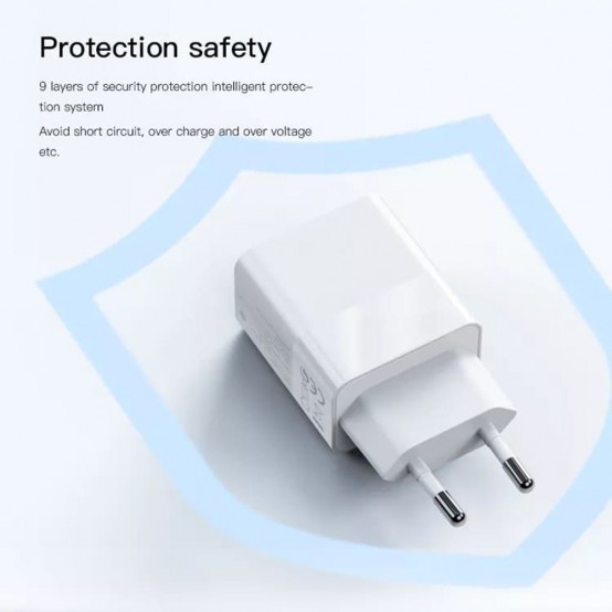 Alimentator Yesido Wall Charger  - USB-A, QC 3.0, Type-C, PD, 20W, 3A - White YC32