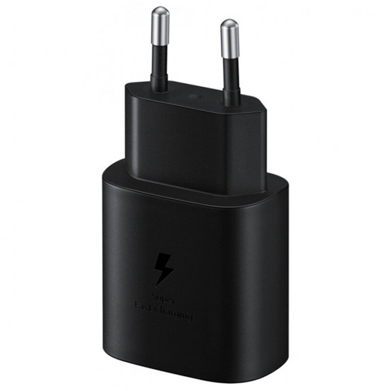 Alimentator Samsung Wall Charger  - Type-C, Fast Charging, 25W, 3A - Black (Bulk Packing) EP-TA800EBE