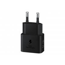 Alimentator Samsung Original Wall Charger T2510  - Type-C 25W, Super Fast Charging with Cable USB-C - Black (Blister Packing) E