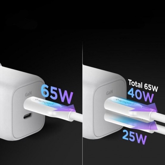 Alimentator  Wall Charger  - 2xType-C, Super Fast Charging, PD65W - White PE2106EU