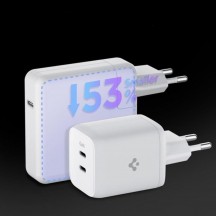 Alimentator  Wall Charger  - 2xType-C, Super Fast Charging, PD65W - White PE2106EU