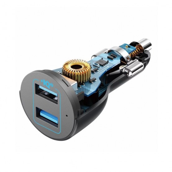 Alimentator  Car Charger PowerDrive III  - 2x USB, QC 3.0, 36W - Black A2729G11