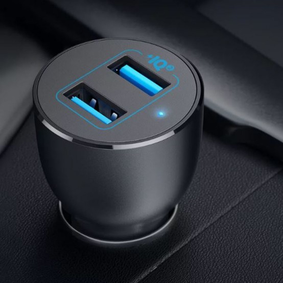 Alimentator  Car Charger PowerDrive III  - 2x USB, QC 3.0, 36W - Black A2729G11