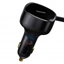 Alimentator Baseus Car Charger Enjoyment  - Fast Charging, 33W, with Cable 2x Type-C, 75cm - Black C00035500111-00
