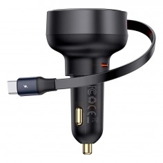 Alimentator Baseus Car Charger Enjoyment Pro  - Type-C, Fast Charging, 60W, with Cable Type-C, 70cm - Black C00057802111-01 2