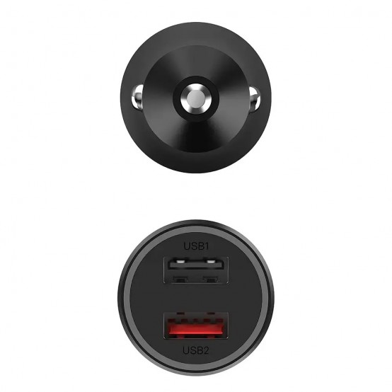 Alimentator  Original Car Charger  - 2x USB 37W, Fast Charging USB2, Quick Charge USB1 - Black (Blister Packing) CC06ZM