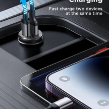 Alimentator JoyRoom Car Charger  - USB, Type-C, Fast Charging, 30W - Black JR-CCN05