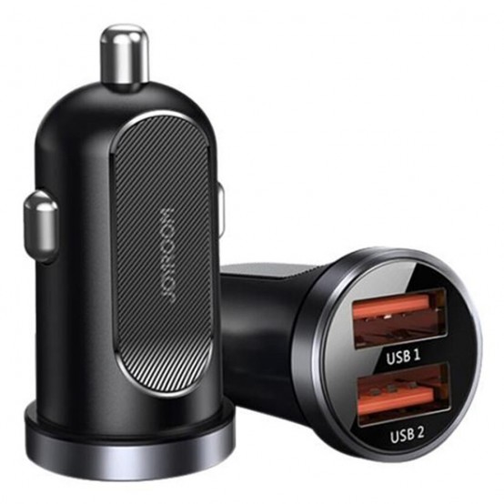 Alimentator JoyRoom Car Charger  - Dual USB, Fast Charging, QC3.0, 30W - Black C-A09
